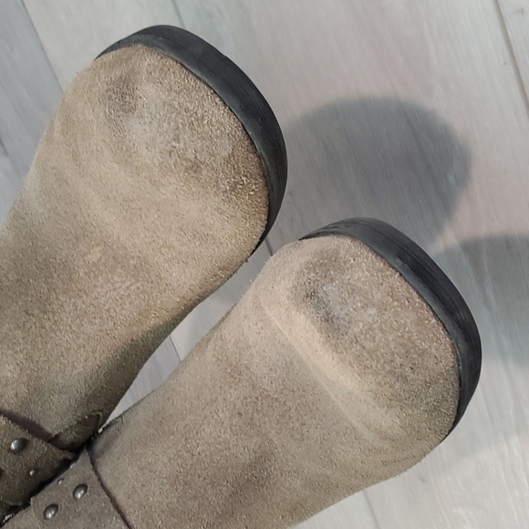 Korks By Kork-Ease Women Ankle Distressed Suede Western Boho Heels shoes - Picture 4 of 12